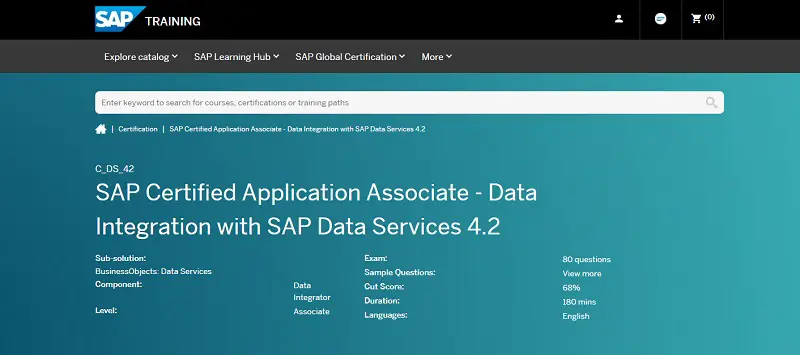 Data Integration with SAP Data Services 4.2