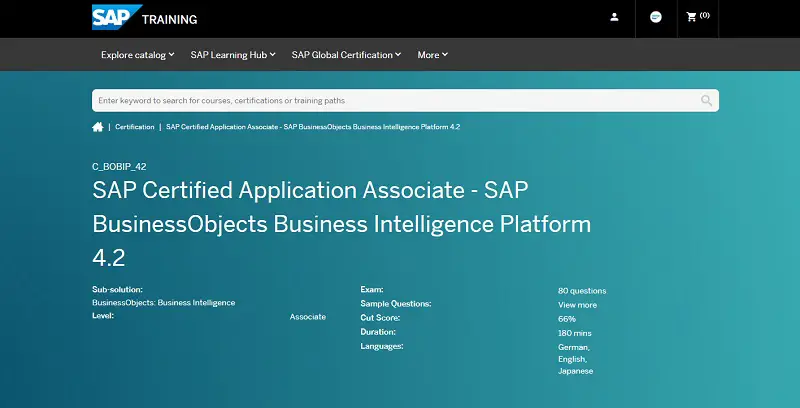 SAP BusinessObjects Business Intelligence Platform 4.2