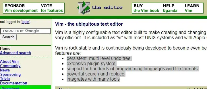 Vim Text Editor