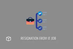 resignation from it job