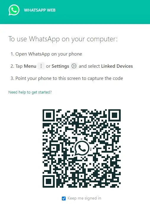 whatsapp web login