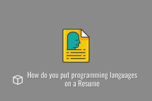 How do you put programming languages on a resume