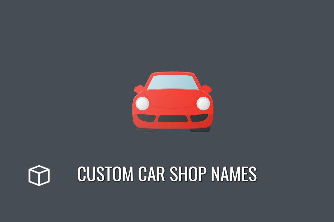 custom car shop names ideas