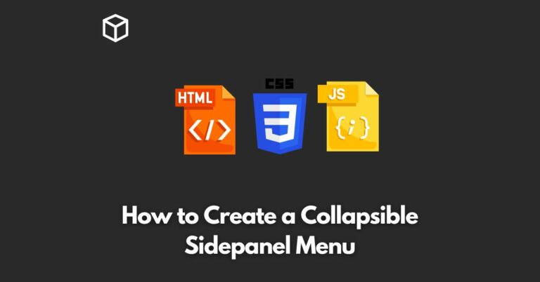 How to Create a Collapsible Sidepanel Menu