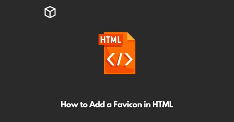 how-to-add-a-favicon-in-html