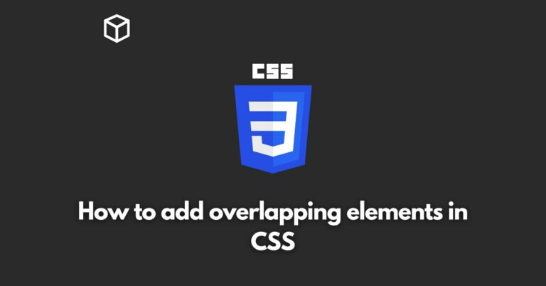 how-to-add-overlapping-elements-in-css