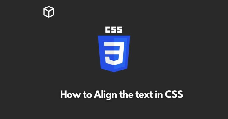 In this CSS tutorial, we'll explore the various ways you can align text using CSS and provide code examples for each method.