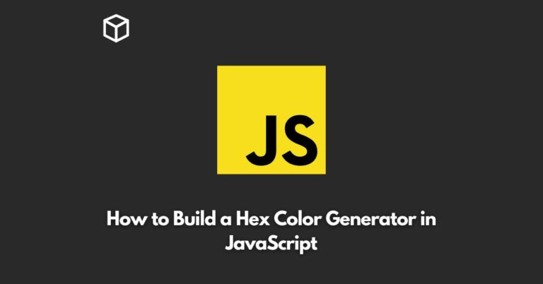 In this tutorial, we’re going to create a simple hex color generator using JavaScript.