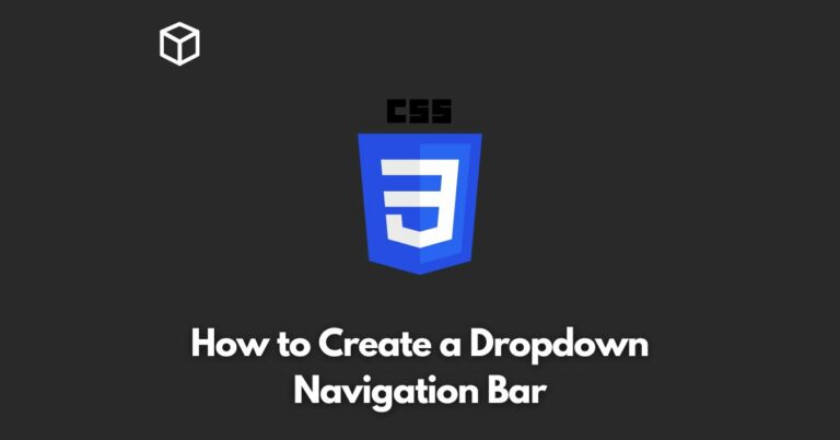 how to create a dropdown navigation bar