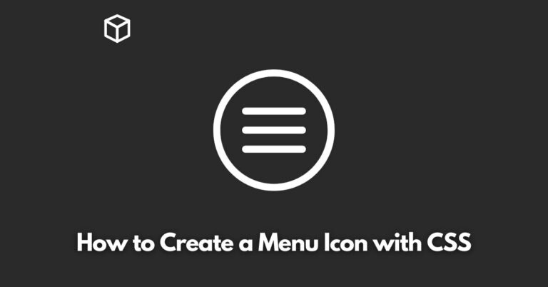 how-to-create-a-menu-icon-with-css