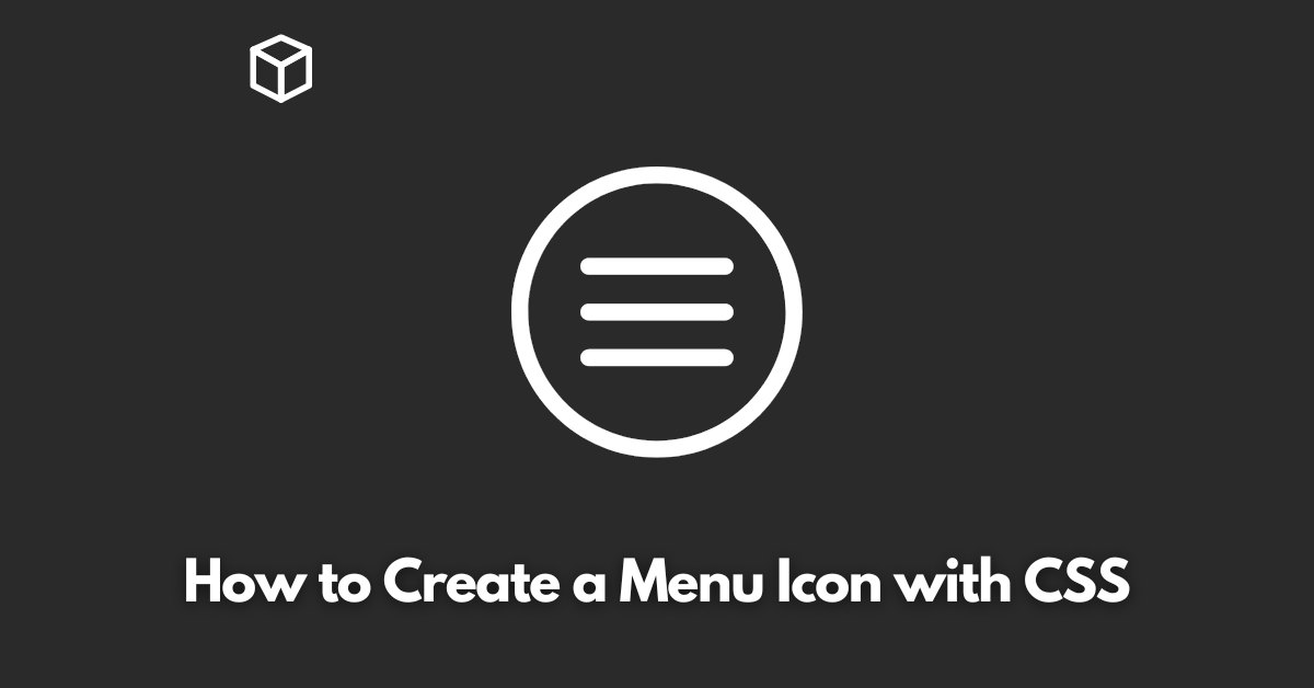 how-to-create-a-menu-icon-with-css