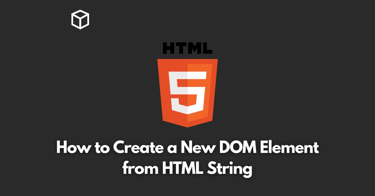 element html to string