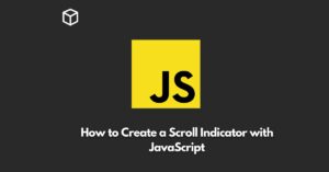 In this Javascript tutorial, we’ll go over how to create a simple scroll indicator using JavaScript.
