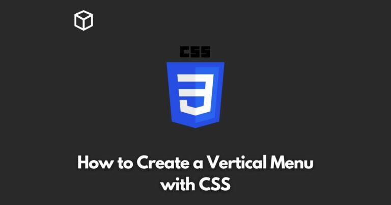 how-to-create-a-vertical-menu-with-css