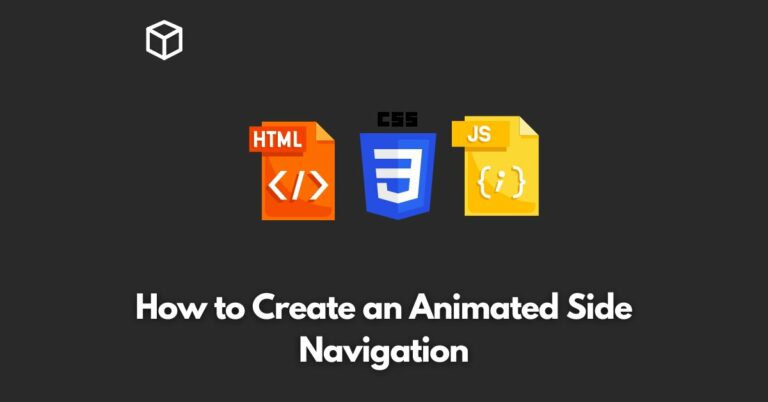 how-to-create-an-animated-side-navigation