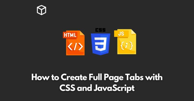 how-to-create-full-page-tabs-with-css-and-javascript
