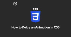 In this CSS tutorial, we'll walk through how to delay an animation in CSS using the animation-delay property.
