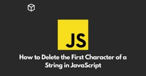In this Javascript tutorial, we will be discussing the various methods to remove the first character from a string in JavaScript.