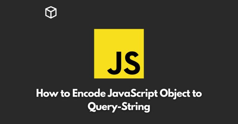This Javascript tutorial, will guide you through the process of encoding JavaScript objects into query-strings