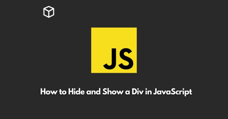 In this Javascript tutorial, we'll go over the steps to hide and show a div in JavaScript.