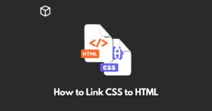 how-to-link-css-to-html