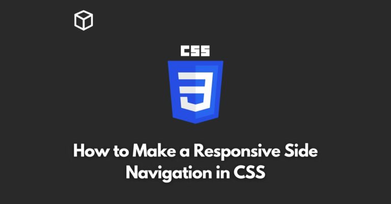 how-to-make-a-responsive-side-navigation-in-css