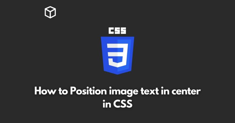 how-to-position-image-text-in-center-in-css