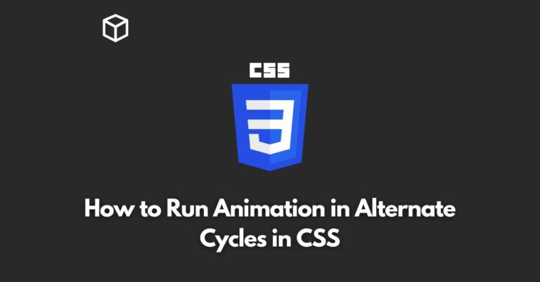 In this CSS tutorial, we'll explore how to use the animation-direction property to run animations in alternate cycles and create a more dynamic user experience.