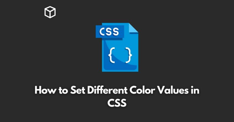 how-to-set-different-color-values-in-css