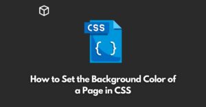how-to-set-the-background-color-of-a-page-in-css