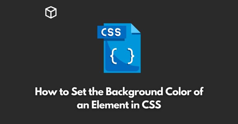 how-to-set-the-background-color-of-an-element-in-css