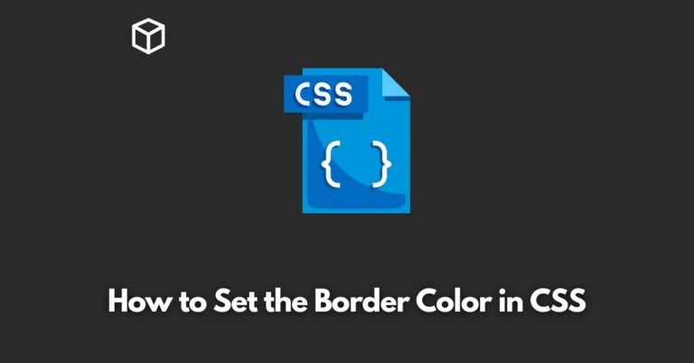 how-to-set-the-border-color-in-css