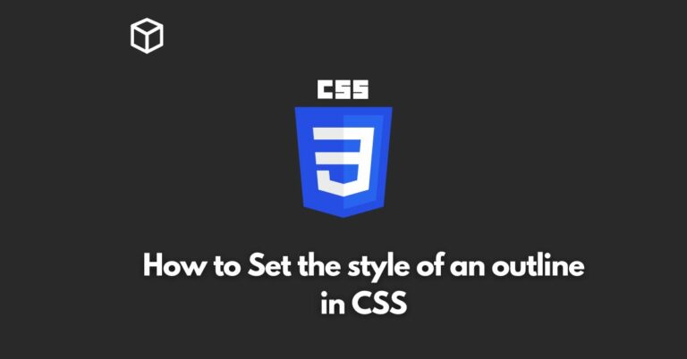 In this CSS tutorial, we will explore the various ways in which you can style an outline in CSS and provide some examples to help you get started.