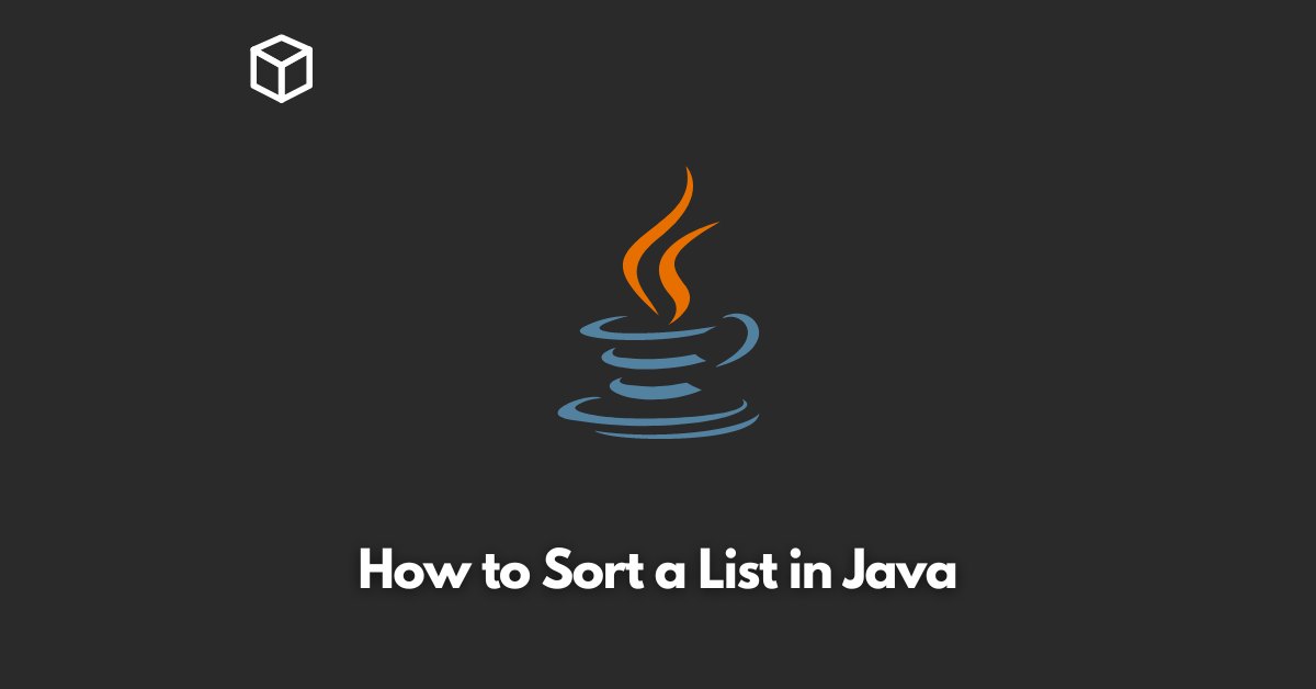 how-to-sort-a-list-in-java