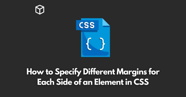 how-to-specify-different-margins-for-each-side-of-an-element-in-css