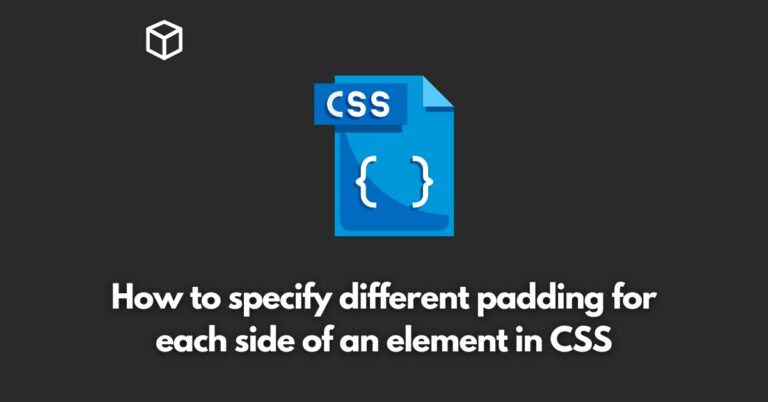 how-to-specify-different-padding-for-each-side-of-an-element-in-css