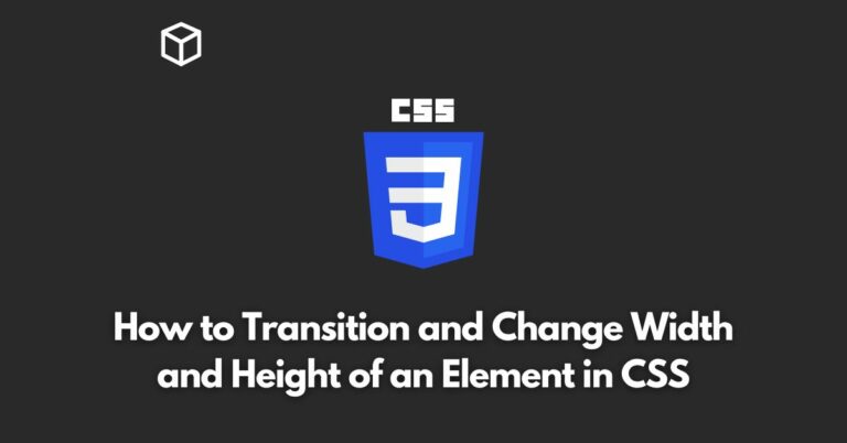 In this CSS tutorial, we will explore how to create smooth transitions and change the size of elements using CSS.