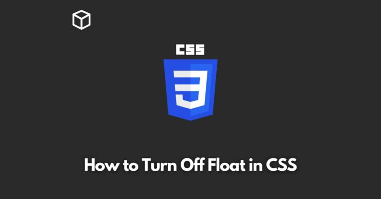 how-to-turn-off-float-in-css