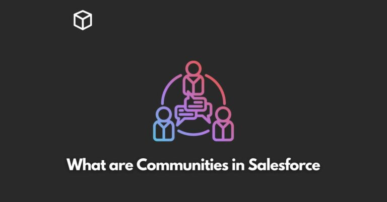 what are communities in salesforce