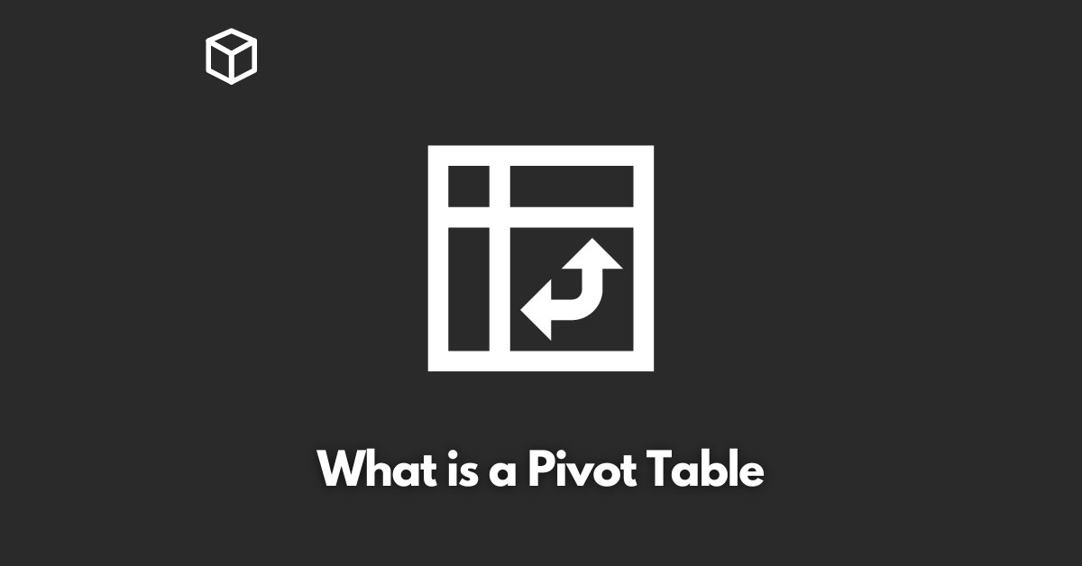 what-is-a-pivot-table