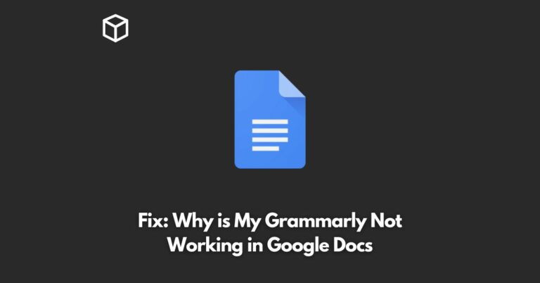 fix why is my grammarly not working in google docs