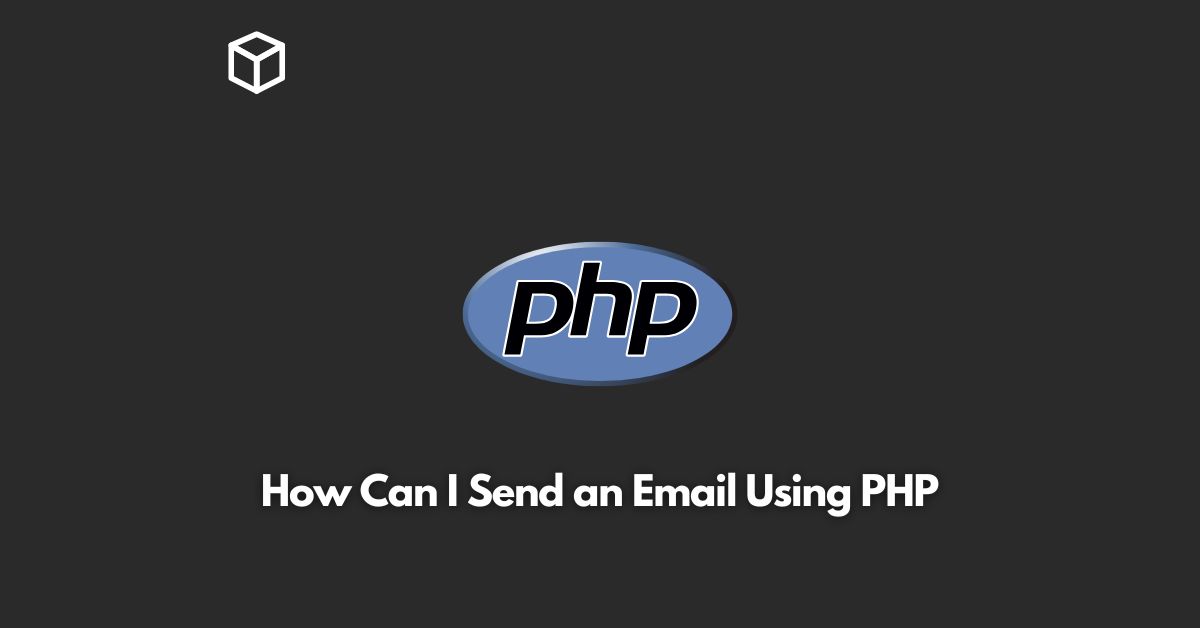 how can i send an email using php