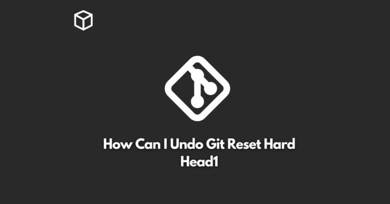 how can i undo git reset hard head1
