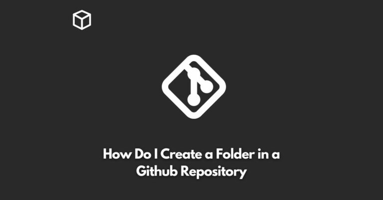 how do i create a folder in a github repository