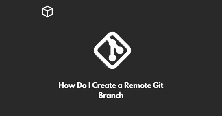 how do i create a remote git branch