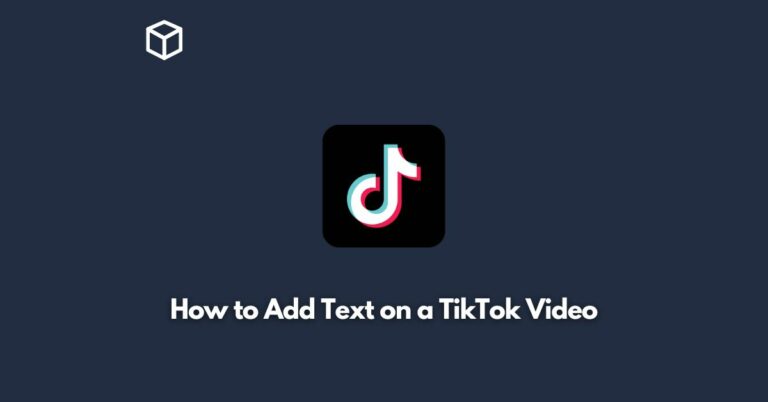 how to add text on a tiktok video