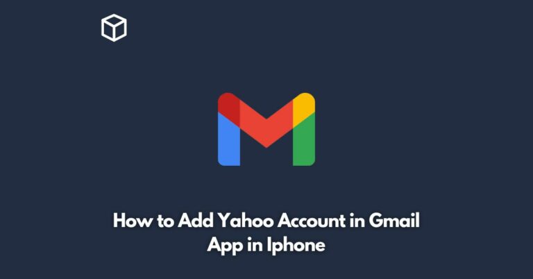 how to add yahoo account in gmail app in iphone