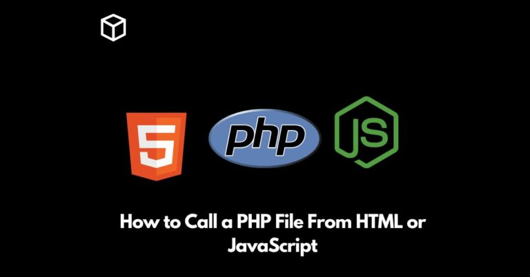 how to call a php file from html or javascript