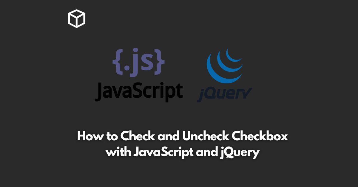 how to check and uncheck checkbox with javascript and jquery
