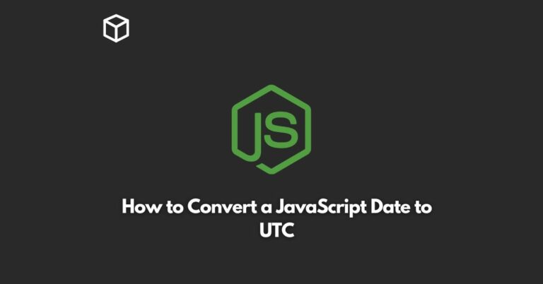 how to convert a javascript date to utc